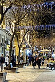 Israel, West Jerusalem, pedestrian street in downtown