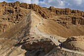 Israel, Süddistrikt, Masada-Gebiet und Zitadelle, UNESCO-Weltkulturerbe, Schlangenpfad von Masada