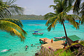 Kolumbien, Insel Providencia, Cayo Cangrejo, Inselchen im Karibischen Meer