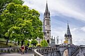 France, Hautes Pyrenees, Lourdes, Sanctuary of Our Lady of Lourdes, Basilica of the Immaculate Conception