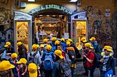 Italy, Campania, Naples, historical centre listed as World Heritage by UNESCO, Via Benedetto Croce, Casa Infante, ice cream