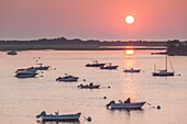 United States, New England, Massachusetts, Ipswich, sunrise over Great Neck