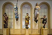 United States, New England, Massachusetts, Salem, Peabody Essex Museum, antique ship's figureheads