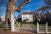 United States, New England, Massachusetts, Nantucket Island, Nantucket, historic house detail