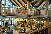 United States, Maine, Freeport, interior of the LL Bean store