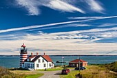 Vereinigte Staaten, Maine, Lubec, Leuchtturm West Quoddy Head Llight