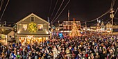 United States, Maine, Kennebunkport, Christmas tree lighting ceremony