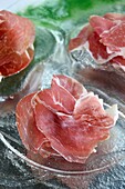 Italien, Emilia Romagna, Polesine Zibello bei Parma, Antica Corte Pallavicina, Culatello, traditioneller Schinken aus Parma