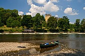 France, Dordogne, Castelnaud la Chapelle, castle of Fayrac, 16th century, along the Dordogne river