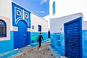 Morocco, Rabat, listed as World Heritage by UNESCO, Udayas kasbah (kasbah des Oudaïas)