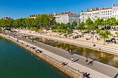 Frankreich, Rhone, Lyon, Ufer der Rhone, Kai Victor Augagneur