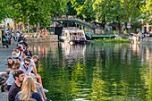 Frankreich, Paris, der Canal Saint Martin