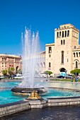 Armenia, Yerevan, Republic square, building housing several ministries