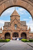 Armenia, Armavir region, Etchmiadzin, religious complex of Etchmiadzin listed as World Heritage by UNESCO, Saint Gayane church built in the 7th century