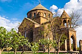 Armenia, Armavir region, Etchmiadzin, religious complex of Etchmiadzin listed as World Heritage by UNESCO, 7th century Saint Hripsime church