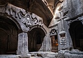 Armenien, Region Kotayk, Geghard, mittelalterliches Kloster Geghard, von der UNESCO zum Weltkulturerbe erklärt