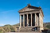 Armenia, Kotayk region, Garni, fortress of Garni, pagan temple of the first century, unique monument of the Hellenistic period in Armenia