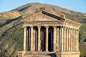 Armenia, Kotayk region, Garni, fortress of Garni, pagan temple of the first century, unique monument of the Hellenistic period in Armenia