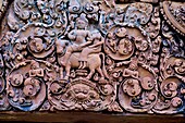 Cambodia, Angkor on World Heritage list of UNESCO, Banteay Srei, built in 10 th century