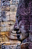 Cambodia, Angkor on World Heritage list of UNESCO, Bayon temple, built in 12-13 th. century by King Jayavarman VII