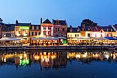 Frankreich, Somme, Amiens, Stadtteil Saint-Leu, Quai Belu am Ufer der Somme