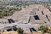 Mexiko, Bundesstaat Mexiko, Teotihuacan, von der UNESCO zum Weltkulturerbe erklärt, Mondpyramide