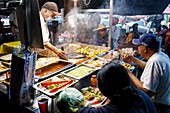 Mexico, Michoacan state, Patzcuaro, food stall in the street