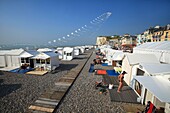 Frankreich, Somme, Mers les Bains, der Strand in Mers les Bains