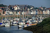 Frankreich, Somme, Saint Valery en Somme, Hafen an der Somme von St Valery in Somme