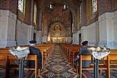 France, Pas de Calais, Ablain Saint Nazaire, the national necropolis of Notre Dame de Lorette, Interior of the chapel basilica