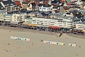 Frankreich, Pas de Calais, Berck sur Mer, aus der Vogelperspektive