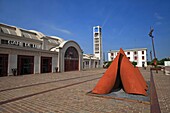 France, Pas de Calais, Lens, entrance to the station, classified as UNESCO World Heritage