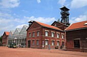 France, Nord, Lewarde, Historic Mining Center listed as World Heritage by UNESCO, canopy machinery in the main courtyard