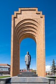 Armenia, Shirak region, Gyumri, historic district or Kumayri, Charles Aznavour Square