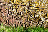 Armenia, Gegharkunik region, surroundings of Sevan, Noraduz (or Noratus), cemetery of medieval tombs called khachkars on the banks of Sevan lake