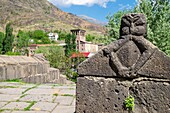 Armenien, Region Lorri, Debed-Tal, Alaverdi, Sanahin-Brücke, mittelalterliche Brücke über den Debed-Fluss aus dem 12.