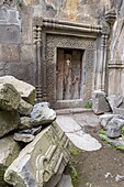 Armenia, Lorri region, Tumanyan, 12th century Kobayr monastery undergoing renovation