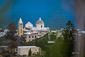 Italien, Sizilien, Äolische Inseln, Tyrrhenisches Meer, Vulkan Stromboli, Kirche San Vincenzo, San Bartolomeo