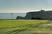 France, Seine Maritime, Etretat, Cote d'Abatre, the golf