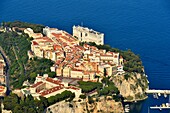 Principality of Monaco, Monaco, The Rock, the Prince's Palace and The Oceanographic Museum