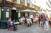 Frankreich, Paris, Butte Montmartre, Rue Saint Rustique, Cafe-Restaurant La Bonne Franquette