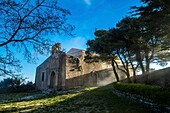 Italien, Sizilien, Erice, befestigte mittelalterliche Stadt oberhalb von Trapani