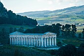 Italy, Sicily, Segeste, greek temple, of doric style, dating 5th century B.C.