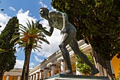 Greece, Ionian Islands, Corfu, Achilleion, neoclassical palace of the Empress Elisabeth of Austria, the famous Sissi