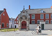 Belgien, Ostflandern, Gent, kleiner Beginenhof Notre-Dame-ter-Hoyen (UNESCO-Weltkulturerbe), Kirche aus dem Jahr 1658