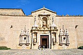 Spain, Catalonia, Tarragona Province, Conca de Barbera comarca, Vimbodi, La ruta del Cister, Monastery Santa Maria de Poblet, listed as World Heritage by UNESCO