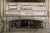 Spain, Catalonia, Tarragona Province, Conca de Barbera comarca, Vimbodi, La ruta del Cister, Monastery Santa Maria de Poblet, listed as World Heritage by UNESCO, the church, royal tombs