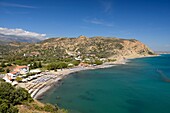 Greece, Crete, Agia Galini, Paralia Agis Galini, the beach