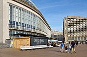 Belgium, West Flanders, Ostend, waterfront promenade passing in front of the casino