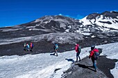 Italy, Sicily, Etna Volcano, ascent of the south crater